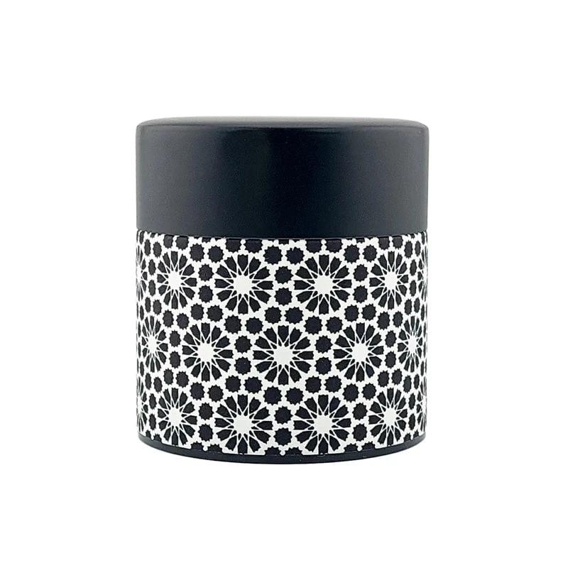 Japanese Tea Caddy - Kuro Kiku 1 Japanese Tea Caddy - Kuro Kiku