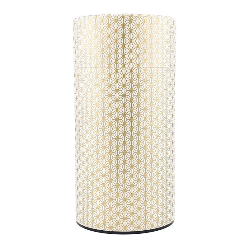 Japanese Washi Tea Canister - Asanoha 1 Japanese Washi Tea Canister - Asanoha
