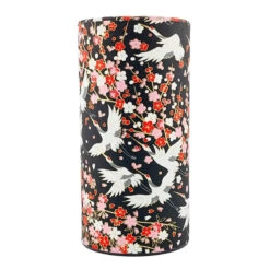 Washi Tea Canister - Hana Tsuru