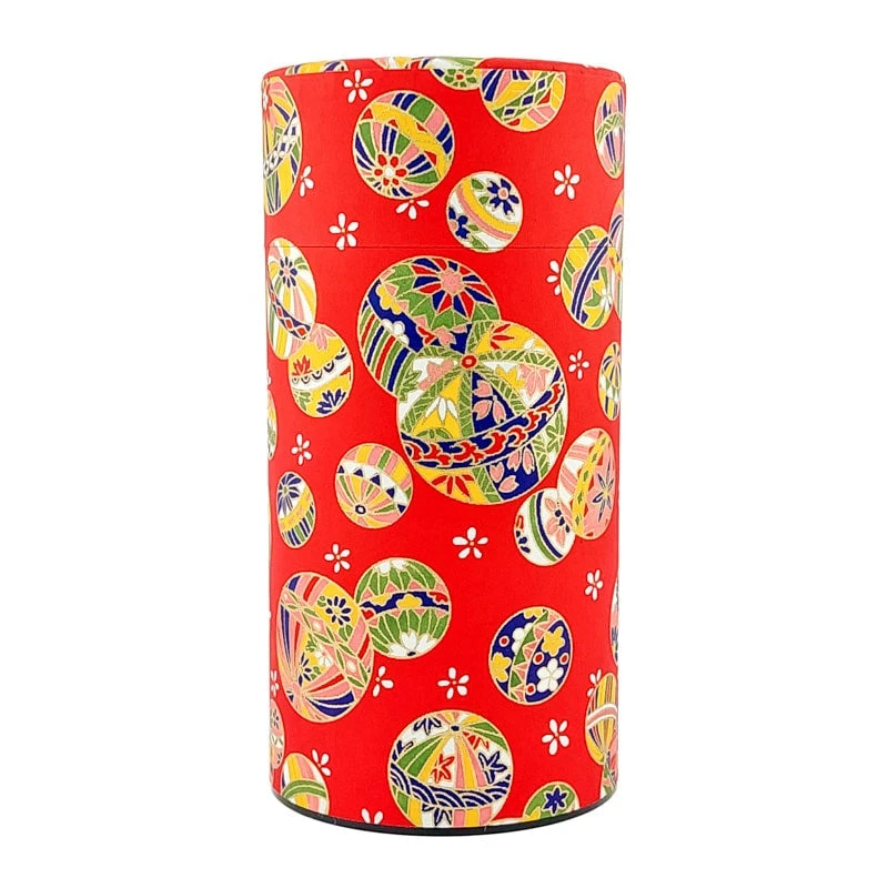 Washi Tea Canister - Temari 1 Washi Tea Canister - Temari