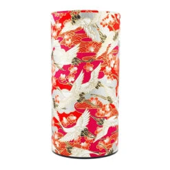 Washi Tea Canister - Tsuru