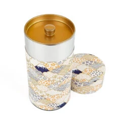 Washi Tea Canister - Yuzen -Nippon Life Market boite a the japonaise yuzen washi 946