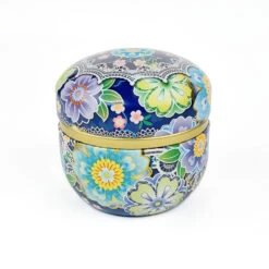 Blue Metal Japanese Tea Box 8 Blue Metal Japanese Tea Box -Nippon Life Market boite a the metal japon bleu 622