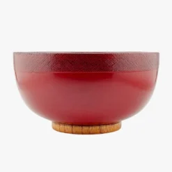 Lacquered Wood Bowl - Akai 7 Lacquered Wood Bowl - Akai -Nippon Life Market bol japonais bois laque akai 345