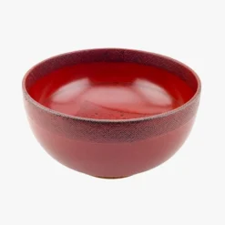 Lacquered Wood Bowl - Akai 6 Lacquered Wood Bowl - Akai -Nippon Life Market bol japonais bois laque akai 744