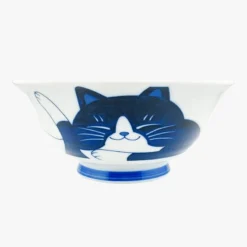 Japanese Bowl - Blue Cat