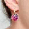 Asanoha Earrings - Purple