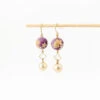 Cherry Blossom Earrings - Purple