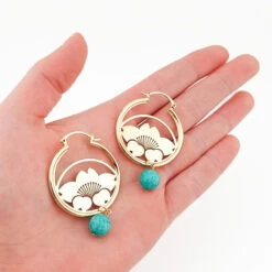 Japanese Earrings - Hana Kamon 6 Japanese Earrings - Hana Kamon -Nippon Life Market boucles doreilles japonaises hana kamon 797