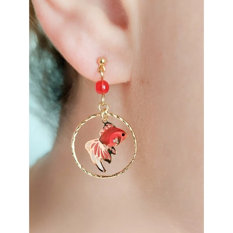 Japanese Kingyo Earrings 1 Japanese Kingyo Earrings