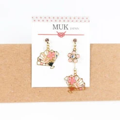 Japanese Sensu Earrings -Nippon Life Market boucles doreilles japonaises sensu 941