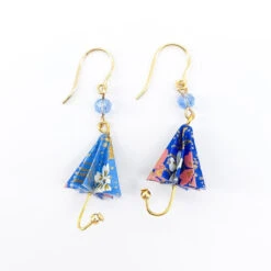 Umbrella Earrings - Blue -Nippon Life Market boucles doreilles ombrelle bleue 520
