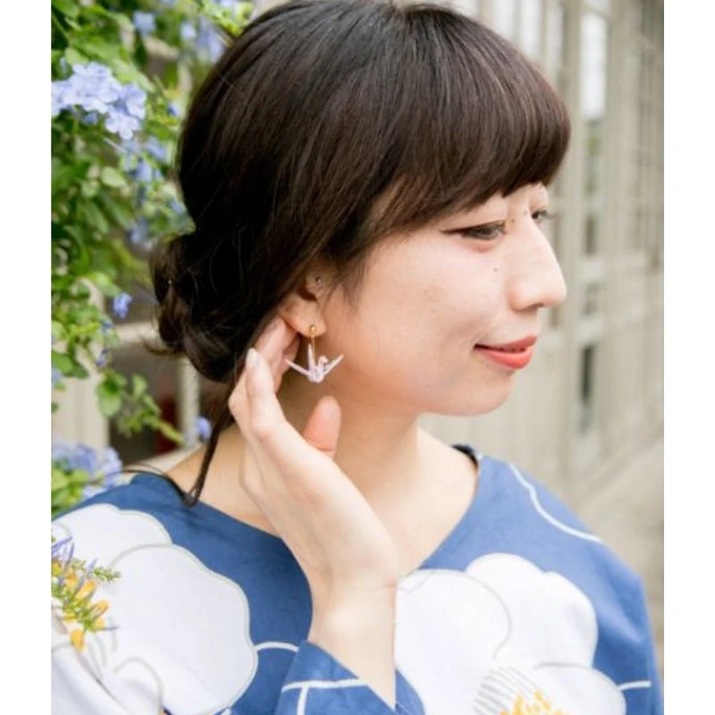 Origami Crane Earrings 3 Origami Crane Earrings - Image 3