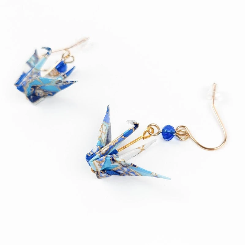 Earrings Origami - Mizuiro 2 Earrings Origami - Mizuiro - Image 2