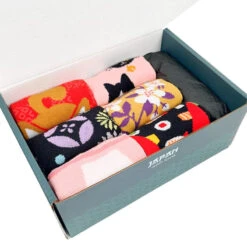 Japanese Socks For Women Gift Box -Nippon Life Market box chaussettes japonaises femme eu 36 40 541