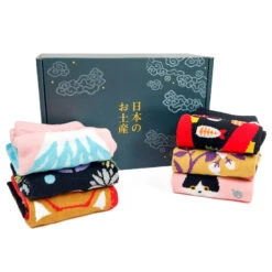 Japanese Socks For Women Gift Box -Nippon Life Market box chaussettes japonaises femme eu 36 40 933