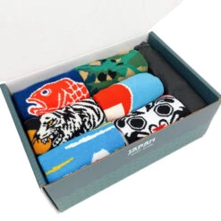Japanese Socks For Men Gift Box 7 Japanese Socks For Men Gift Box -Nippon Life Market box chaussettes japonaises homme eu 37 43 798