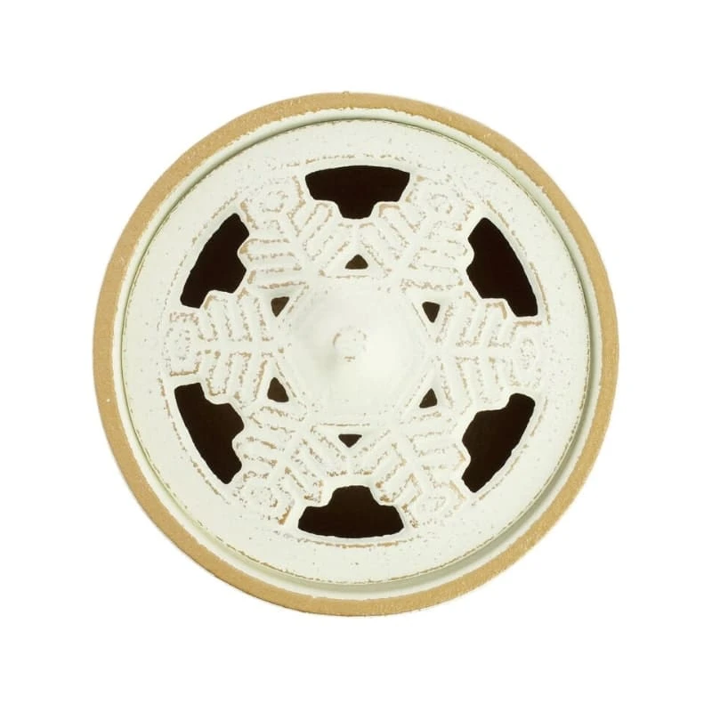 Cast Iron Incense Burner - Iwachu - White 2 Cast Iron Incense Burner - Iwachu - White - Image 2