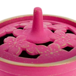 Cast Iron Incense Burner - Iwachu - Pink -Nippon Life Market bruleur dencens fonte iwachu rose 485