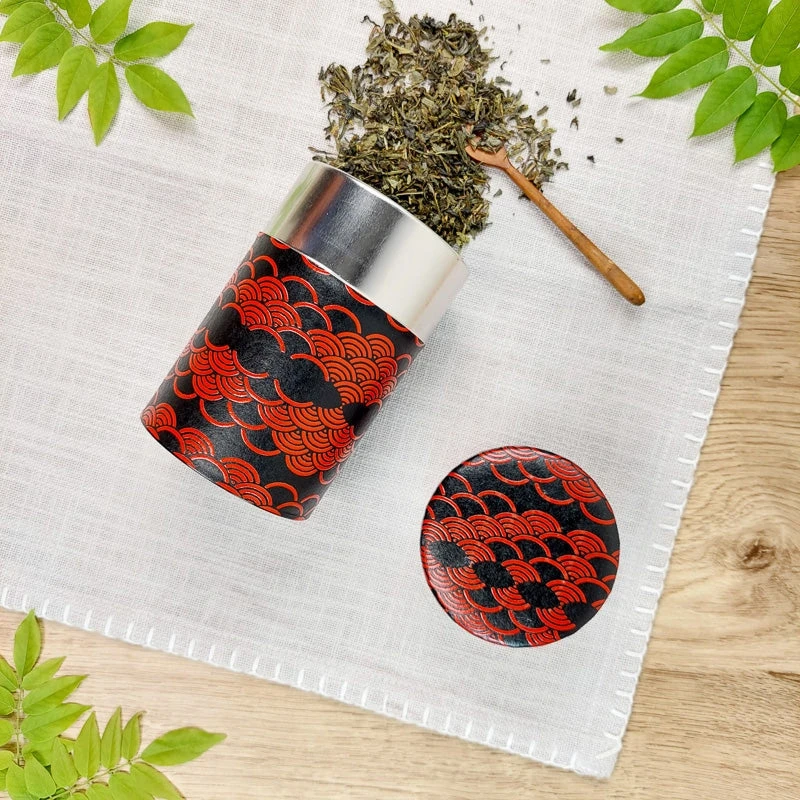 Bulk Tea Canister - Seigaiha 2 Bulk Tea Canister - Seigaiha - Image 2