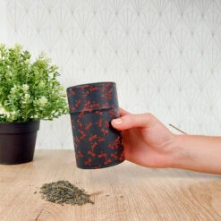 Bulk Tea Tin - Black Dragonfly -Nippon Life Market bulk tea tin black dragonfly 667