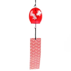 Japanese Glass Wind Chime - Seigaiha