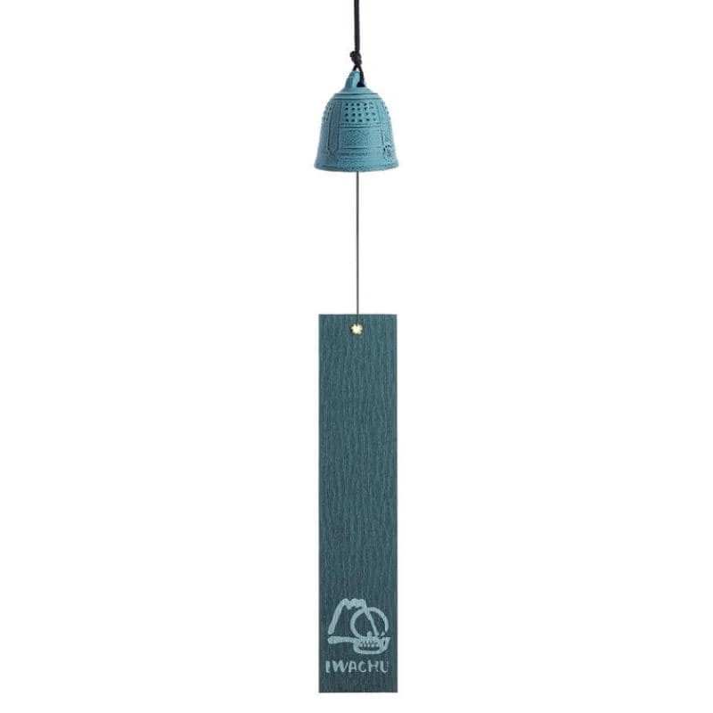 Cast Iron Wind Chime - Iwachu Light Blue - 2.2 In 2 Cast Iron Wind Chime - Iwachu Light Blue - 2.2 In - Image 2