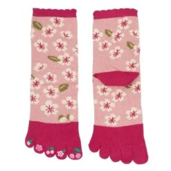 Toe Socks – Sakura 8 Toe Socks – Sakura -Nippon Life Market chaussettes 5 doigts sakura eu 36 39 416