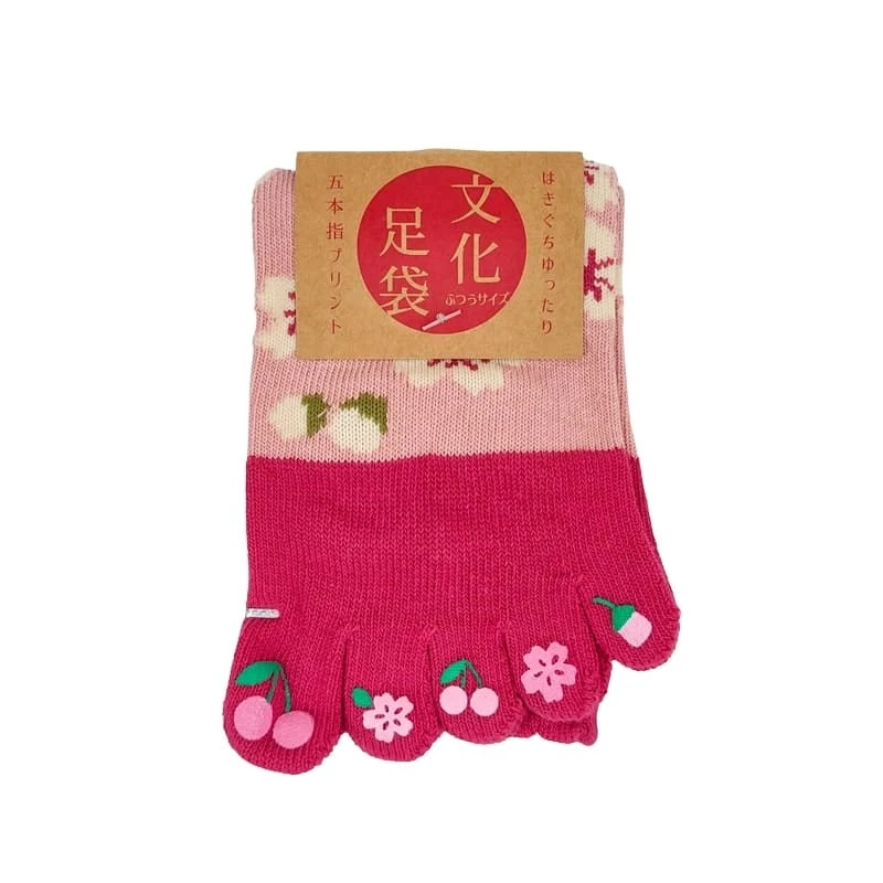 Toe Socks – Sakura 5 Toe Socks – Sakura - Image 5