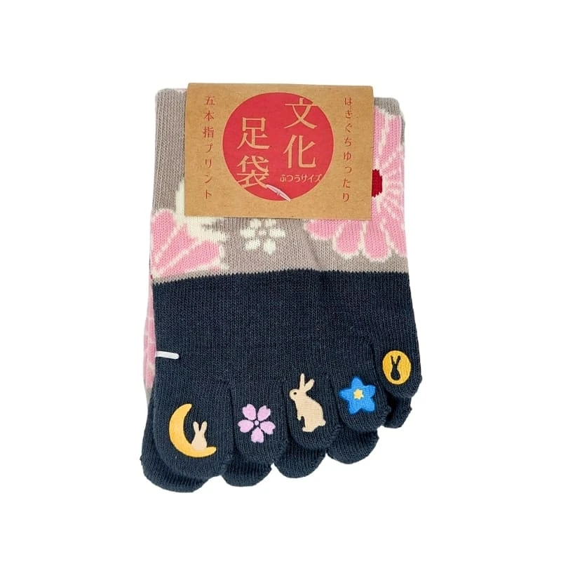 Toe Socks – Usagi 5 Toe Socks – Usagi - Image 5