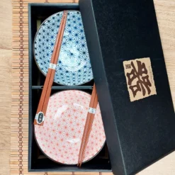 Japanese Bowl Set - Asanoha -Nippon Life Market coffret 2 bols japonais asanoha 333