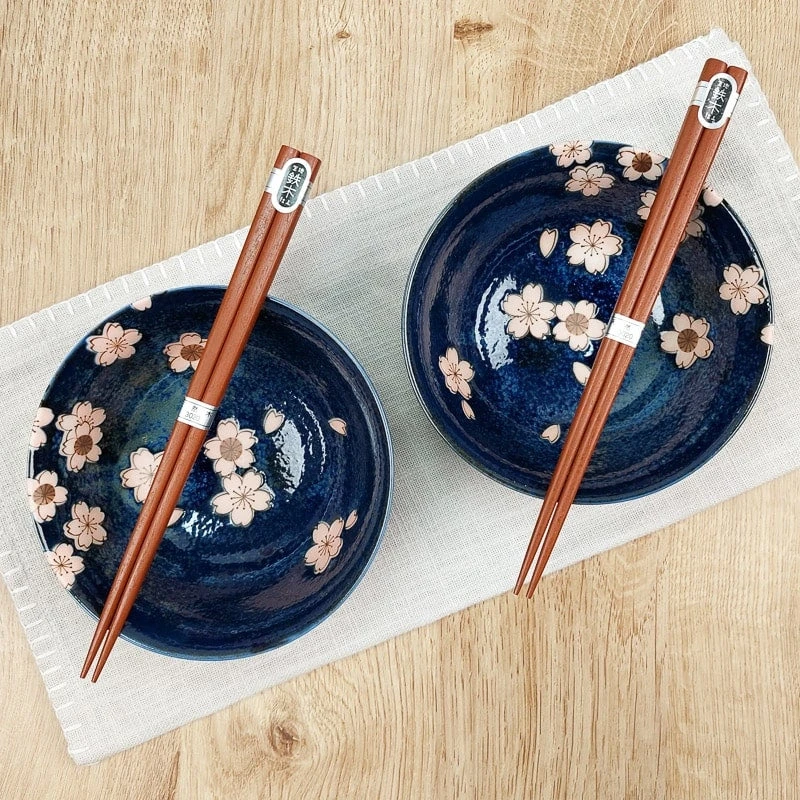 Set Of 2 Japanese Bowls - Sakura 2 Set Of 2 Japanese Bowls - Sakura - Image 2