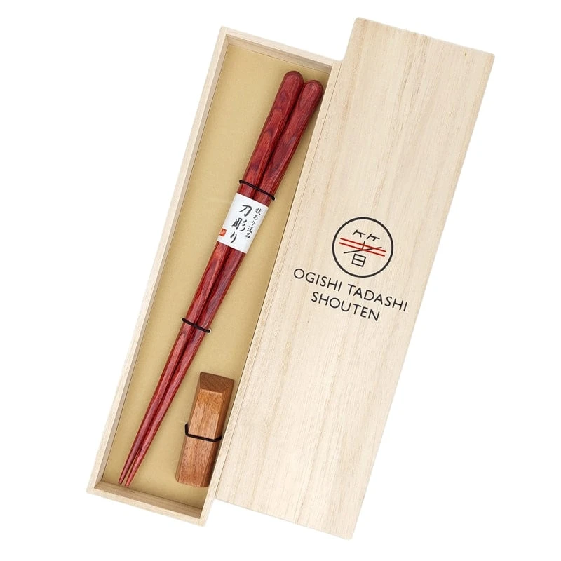 Japanese Chopsticks Set - Hokkaidō Wood 1 Japanese Chopsticks Set - Hokkaidō Wood