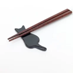 Black Cat Chopsticks Set 9 Black Cat Chopsticks Set -Nippon Life Market coffret baguettes japonaises chat noir 320