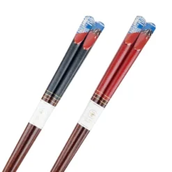 Mount Fuji Red Chopsticks Set -Nippon Life Market coffret de baguettes mont fuji rouge 373