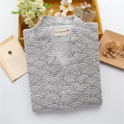 Cotton Jinbei Seigaiha -Nippon Life Market cotton jinbei seigaiha grey m 878