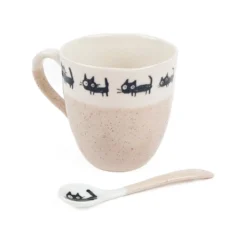 Cat Coffee Spoon - Beige -Nippon Life Market cuillere a cafe japonaise chat beige 831