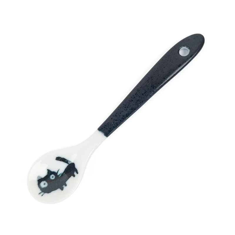 Cat Coffee Spoon - Black 1 Cat Coffee Spoon - Black