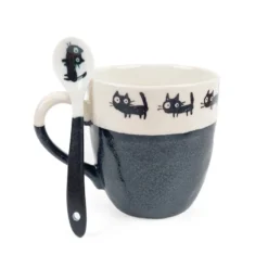 Cat Coffee Spoon - Black 8 Cat Coffee Spoon - Black -Nippon Life Market cuillere a cafe japonaise chat noir 862