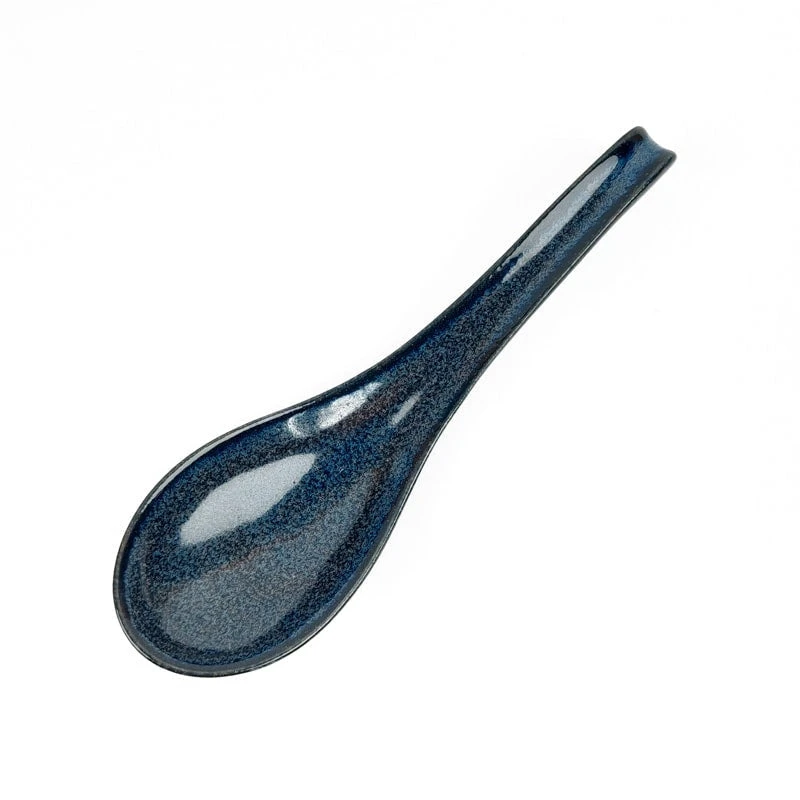 Japanese Ramen Spoon - Blue 2 Japanese Ramen Spoon - Blue - Image 2