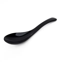 Black Ramen Spoon – Lacquered Resin