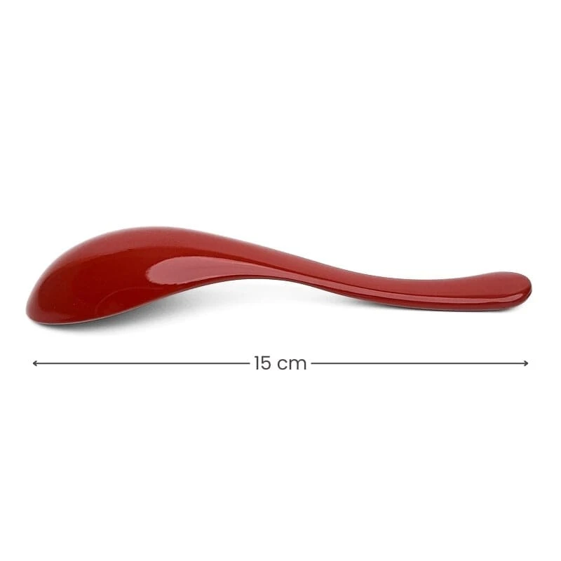 Red Ramen Spoon - Lacquered Resin 2 Red Ramen Spoon - Lacquered Resin - Image 2
