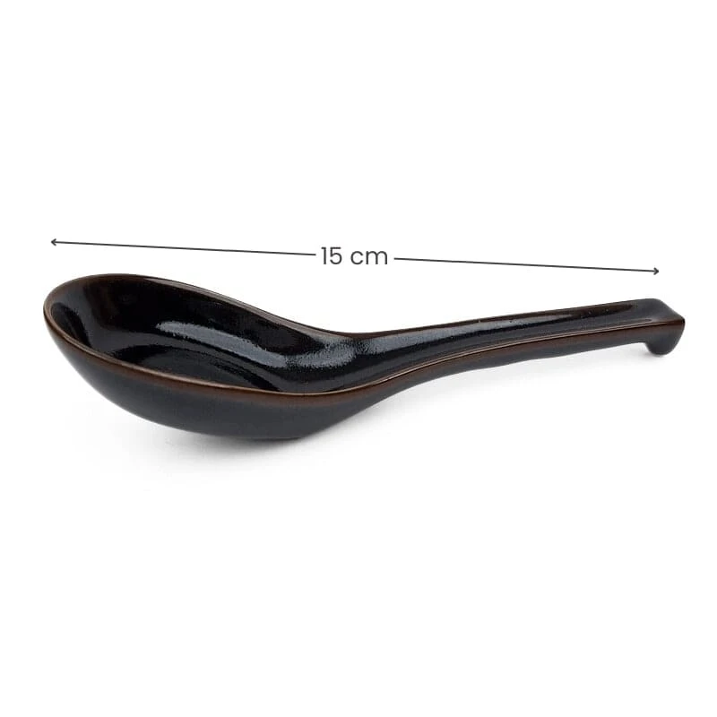 Ramen Spoon - Tenmoku Black 2 Ramen Spoon - Tenmoku Black - Image 2