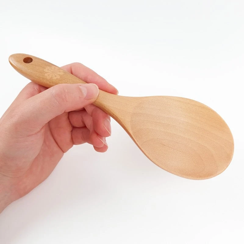 Rice Spoon - Light Wood 5 Rice Spoon - Light Wood - Image 5