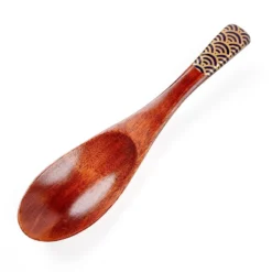 Japanese Wooden Soup Spoon - Blue