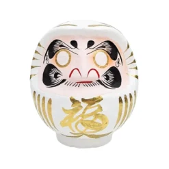 White Japanese Daruma – 3.5” To 5.9”