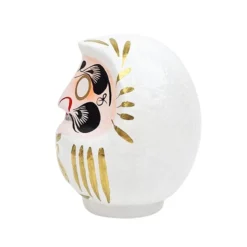 White Japanese Daruma – 3.5” To 5.9” -Nippon Life Market daruma japonais blanc 9 a 15 cm 587