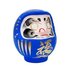 Japanese Daruma - Blue -Nippon Life Market daruma japonais bleu 267