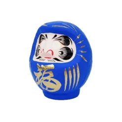 Japanese Daruma - Blue -Nippon Life Market daruma japonais bleu 320