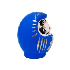 Japanese Daruma - Blue -Nippon Life Market daruma japonais bleu 477